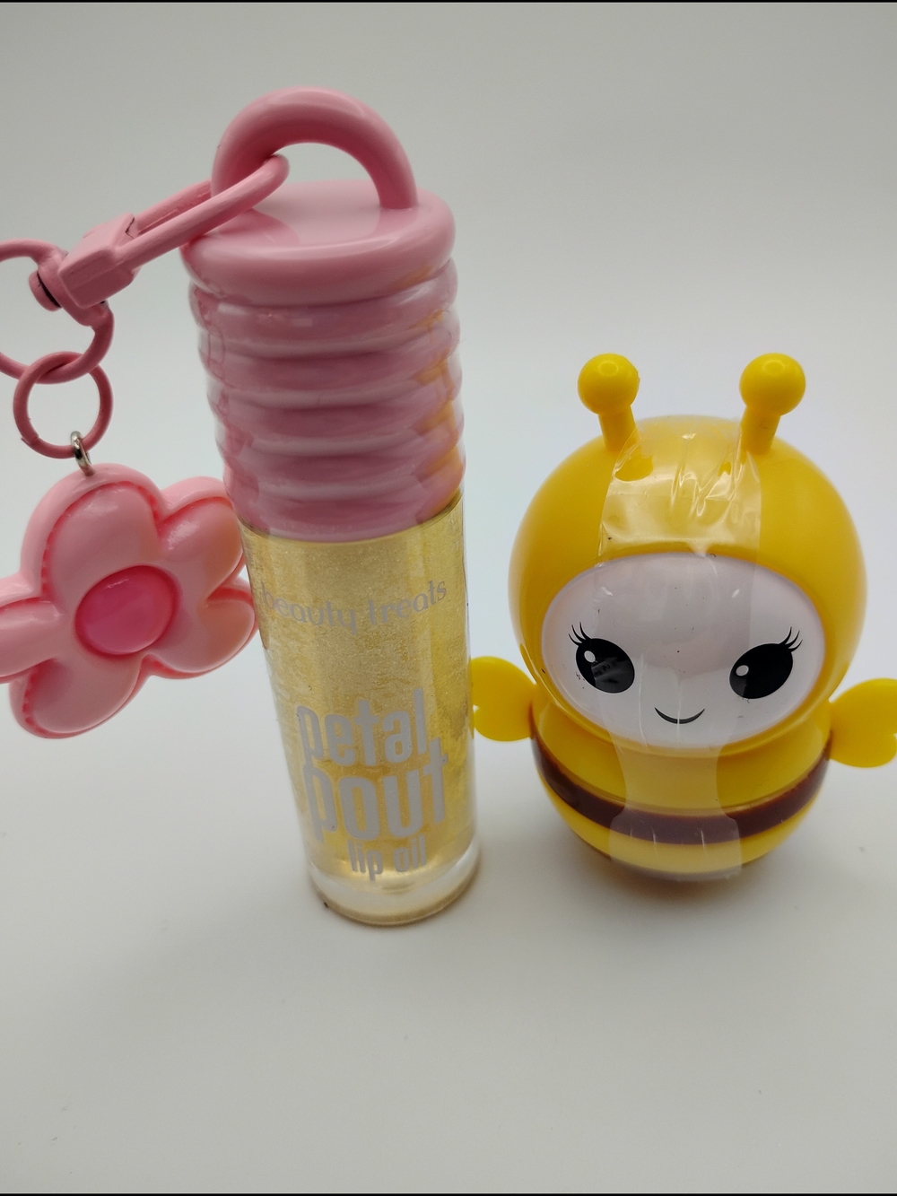 Petal Pout Pink Lip Oil By Beauty Treats & Bumblebee Lip Balm - Picture 3 of 6